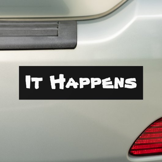 Het gebeurt - Bumpersticker (Op auto)