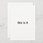 Het gebeurt in een eenvoudige, minimalistische rep kaart (Voorkant / Achterkant)