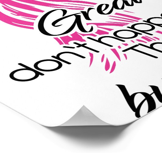 Het gebeurt niet door Chance Hairst Poster (Hoek)