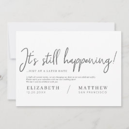 Het gebeurt nog steeds! Modern Chic Elegant Weddin Save The Date