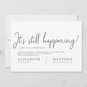 Het gebeurt nog steeds! Modern Chic Elegant Weddin Save The Date