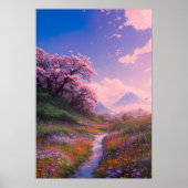 Het gebied van bloemen verkennen poster (Voorkant)