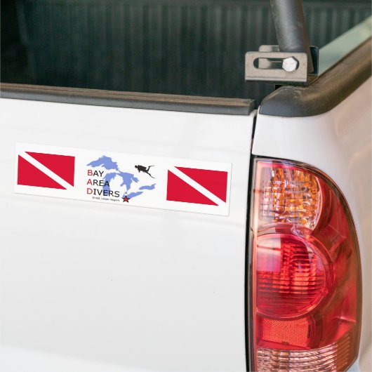 Het gebied van de Grote Meren in de Golf Bumpersticker (Op Truck)