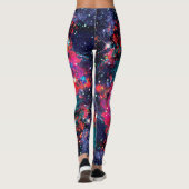 Het gebied van de kurkatiesterster over drukLeggin Leggings (Achterkant)