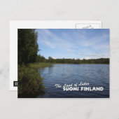Het gebied van de meren: Suomi Finland Briefkaart (Voorkant / Achterkant)