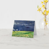 Het Gebied van de tarwe onder het Betrokken Fine Kaart (Gele Bloem)