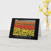 Het Gebied van de tulp en Citaat Voltaire Kaart (Gele Bloem)