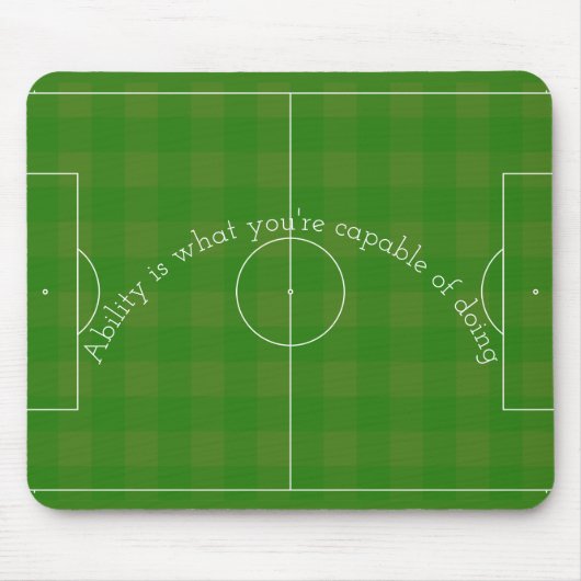 Het Gebied van het football met Citaat Muismat (Voorkant)