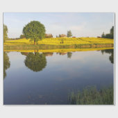 Het gebied van het raapzaad cadeaupapier (Vlak)