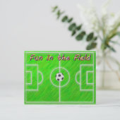 Het Gebied van het voetbal Briefkaart (Staand voorkant)