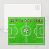 Het Gebied van het voetbal Briefkaart (Voorkant / Achterkant)