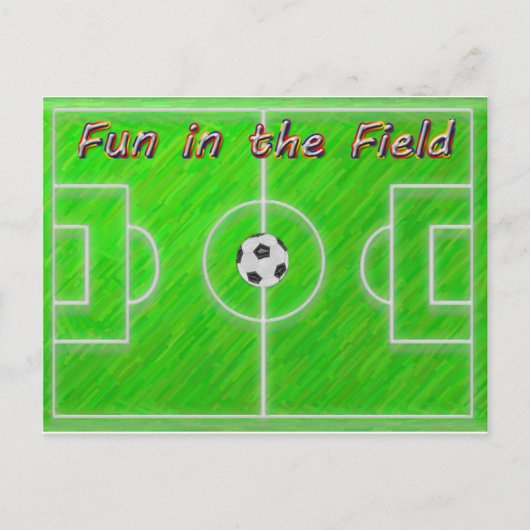 Het Gebied van het voetbal Briefkaart (Voorkant)