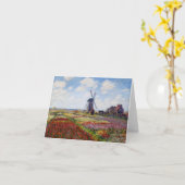 Het Gebied van Monet van Tulpen met de Kaart van (Gele Bloem)