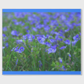 Het gebied van vergeet me Nots Cadeaupapier (Vlak)