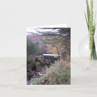 Het Gebladerte Notecard van de Herfst van de Brug Kaart