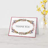 Het Gebladerte van de herfst dankt u kaardt Kaart (Gele Bloem)