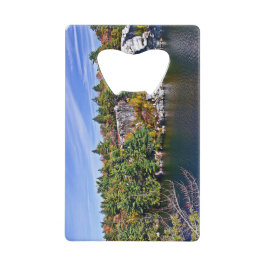 Het Gebladerte van de herfst rond Meer Minnewaska Creditkaart Flessenopener
