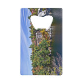 Het Gebladerte van de herfst rond Meer Minnewaska Creditkaart Flessenopener (Achterkant)