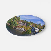 Het Gebladerte van de herfst rond Meer Minnewaska Papieren Bordje (Gekanteld)