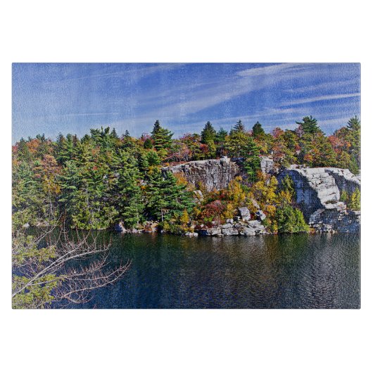 Het Gebladerte van de herfst rond Meer Minnewaska Snijplank (Voorkant)