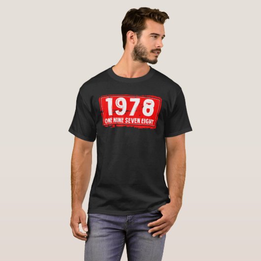 Het geboortejaar 1978 voor mannen en vrouwen, Gewe T-shirt (Voorkant volledig)