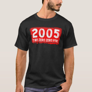 Het geboortejaar 2005 voor mannen en vrouwen, Gewe T-shirt