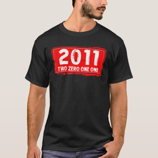 Het geboortejaar 2011 voor mannen en vrouwen, Gewe T-shirt (Voorkant)