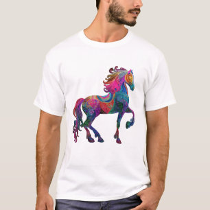 Het Geborduurde Paard T-shirt