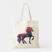 Het Geborduurde Paard Tote Bag (Achterkant)