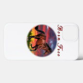 Het geboren vrije art. van het Paard Case-Mate iPhone Case (Achterkant (horizontaal))