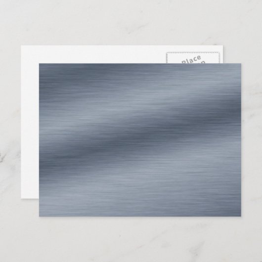 Het geborstelde Roestvrij staal ziet eruit Briefkaart (Voorkant / Achterkant)