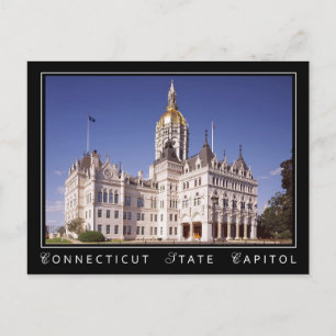 Het gebouw Connecticut State Capitol in Hartford Briefkaart