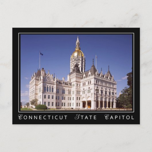 Het gebouw Connecticut State Capitol in Hartford Briefkaart (Voorkant)