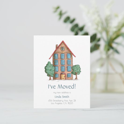 Het Gebouw van de afdeling met Bomen Bewegende Aan (Staand voorkant)