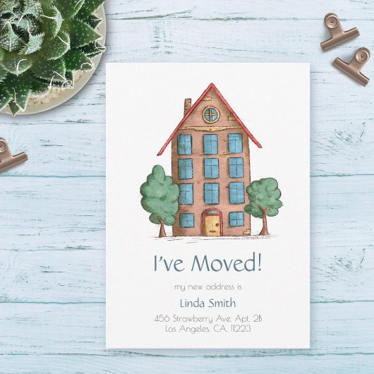 Het Gebouw van de afdeling met Bomen Bewegende Aan