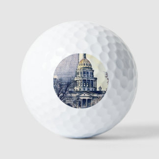 Het gebouw van de hoofdstad Denver Golfballen
