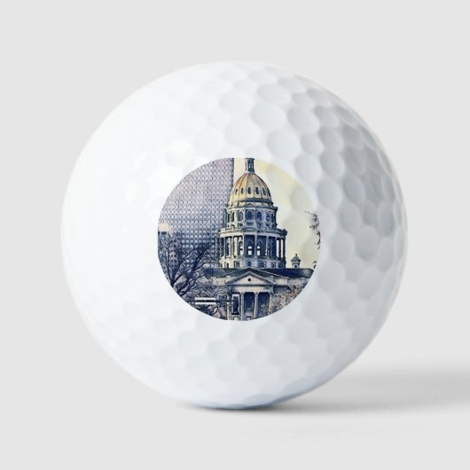 Het gebouw van de hoofdstad Denver Golfballen (Voorkant)