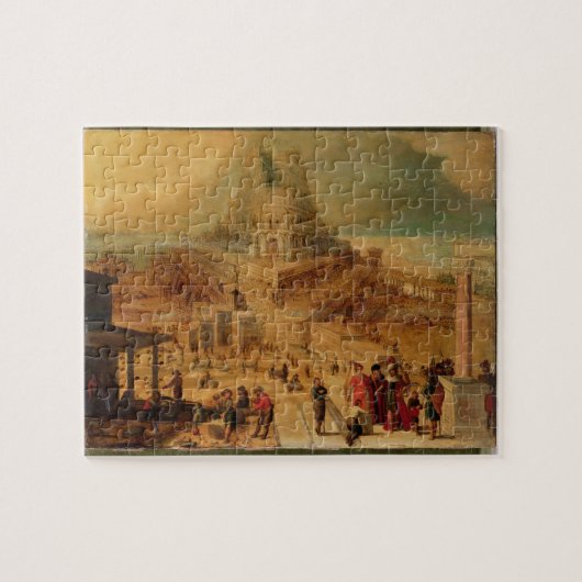 Het gebouw van de toren van Babel (paneel) Legpuzzel (Horizontaal)