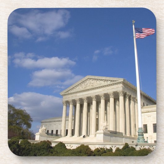 Het gebouw van het Amerikaanse Hooggerechtshof in Bier Onderzetter (Voorkant)