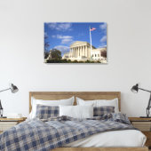 Het gebouw van het Amerikaanse Hooggerechtshof in Canvas Afdruk (Insitu (Slaapkamer))