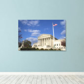 Het gebouw van het Amerikaanse Hooggerechtshof in Canvas Afdruk (Insitu (Houten vloer))