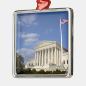 Het gebouw van het Amerikaanse Hooggerechtshof in Metalen Ornament (Links)