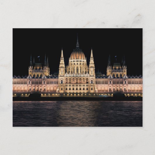 Het gebouw van het Hongaarse parlement, Boedapest Briefkaart (Voorkant)