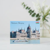 Het gebouw van het Hongaarse parlement in de stad  Briefkaart (Staand voorkant)