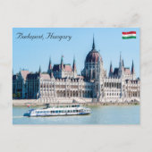 Het gebouw van het Hongaarse parlement in de stad  Briefkaart (Voorkant)