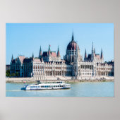 Het gebouw van het Hongaarse parlement in de stad  Poster (Voorkant)