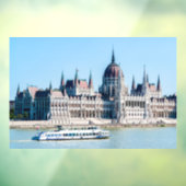 Het gebouw van het Hongaarse parlement in de stad  Raamsticker (Vel 3)