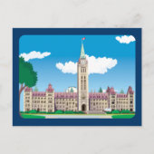 Het gebouw van het Ottawa-parlement Briefkaart (Voorkant)