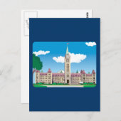 Het gebouw van het Ottawa-parlement Briefkaart (Voorkant / Achterkant)