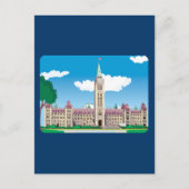 Het gebouw van het Ottawa-parlement Briefkaart (Voorkant)